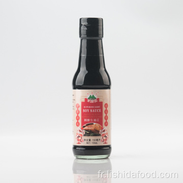 Sauce de soja légère de bouteille de verre de 150ml